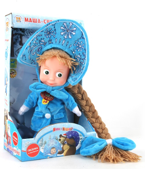 Мягкая игрушка Маша-Снегурочка из мультфильма «Маша и медведь»