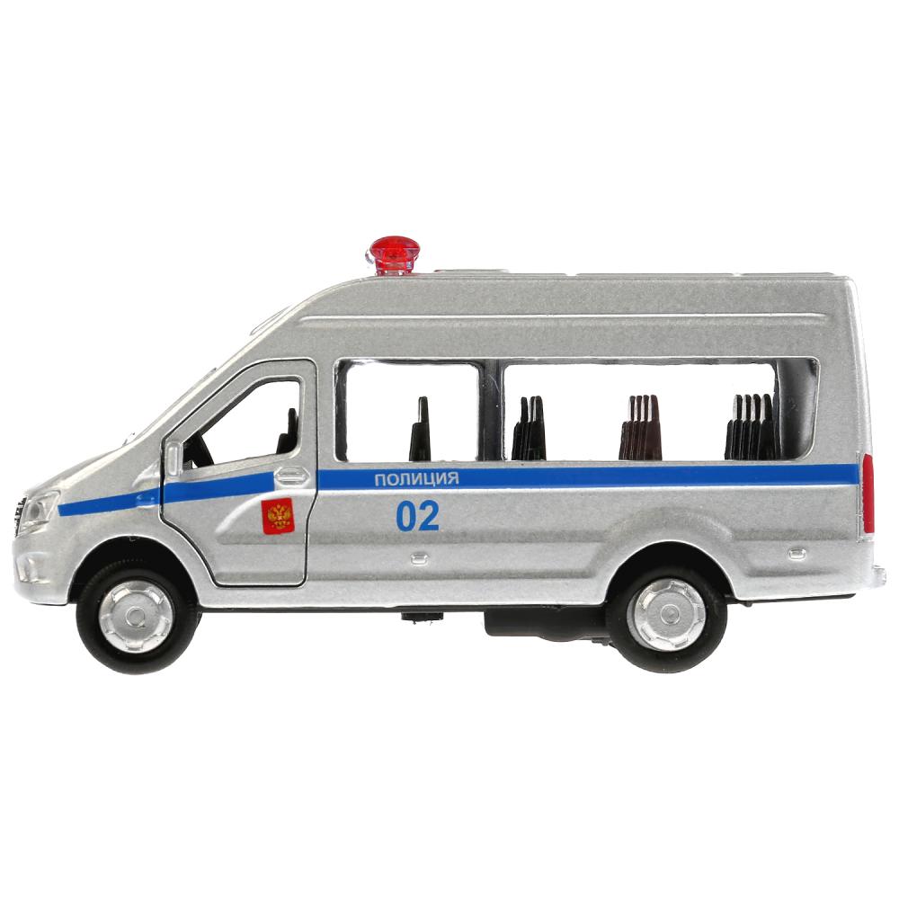 Машина инерционная металлическая ГАЗ Газель Next - Полиция 12 см, открываются двери  