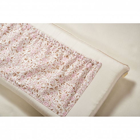 Комплект в кроватку for Nuovita Provenza francese Rosa/Французский прованс, 6 предметов, бело-розовый  