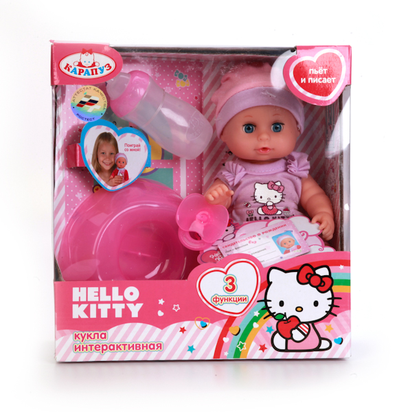 Пупс Hello Kitty, 20 см, 3 функции  