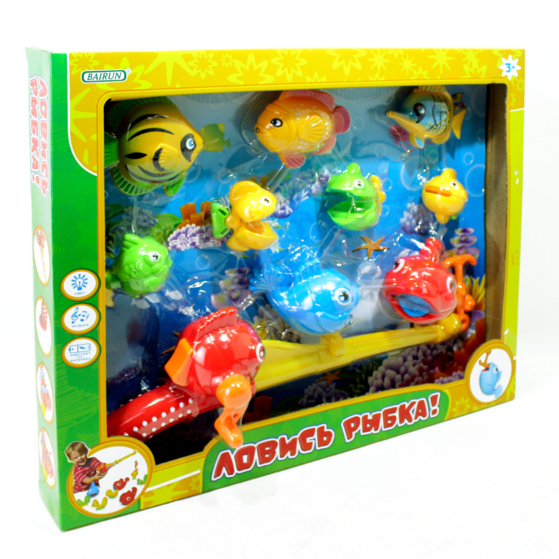 Игровой набор – Рыбалка, удочка и 9 рыбок Игровой набор – Рыбалка, удочка и 9 рыбокДля самых маленьких<br>Игровой набор – Рыбалка, удочка и 9 рыбок<br>