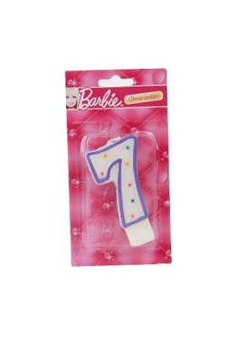 Свеча-цифра «7» - Barbie     