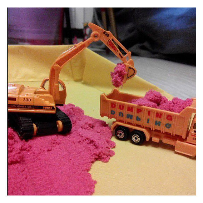 Волшебный песок с формочкой, 1 кг., цвет – розовый  