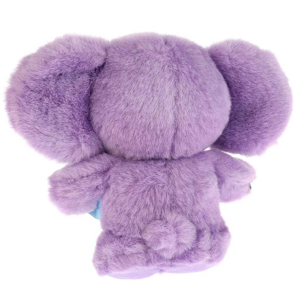 Озвученная мягкая игрушка - Чебурашка, фиолетовый, 17 см  