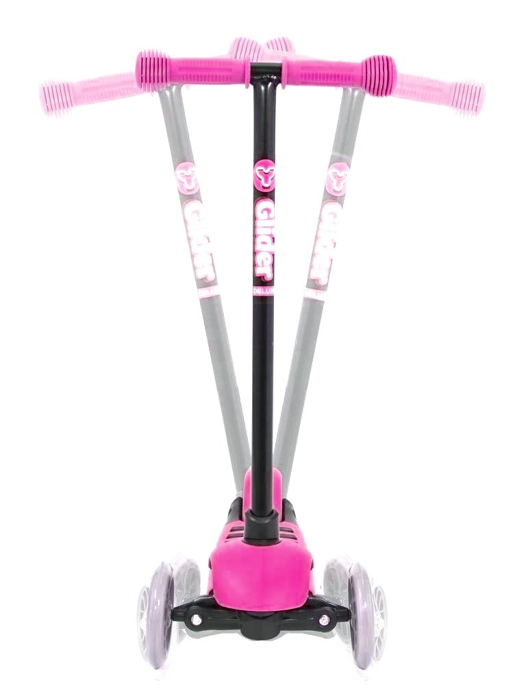Трехколесный самокат Glider de luxe mini pink Y-Bike, 4322RT 