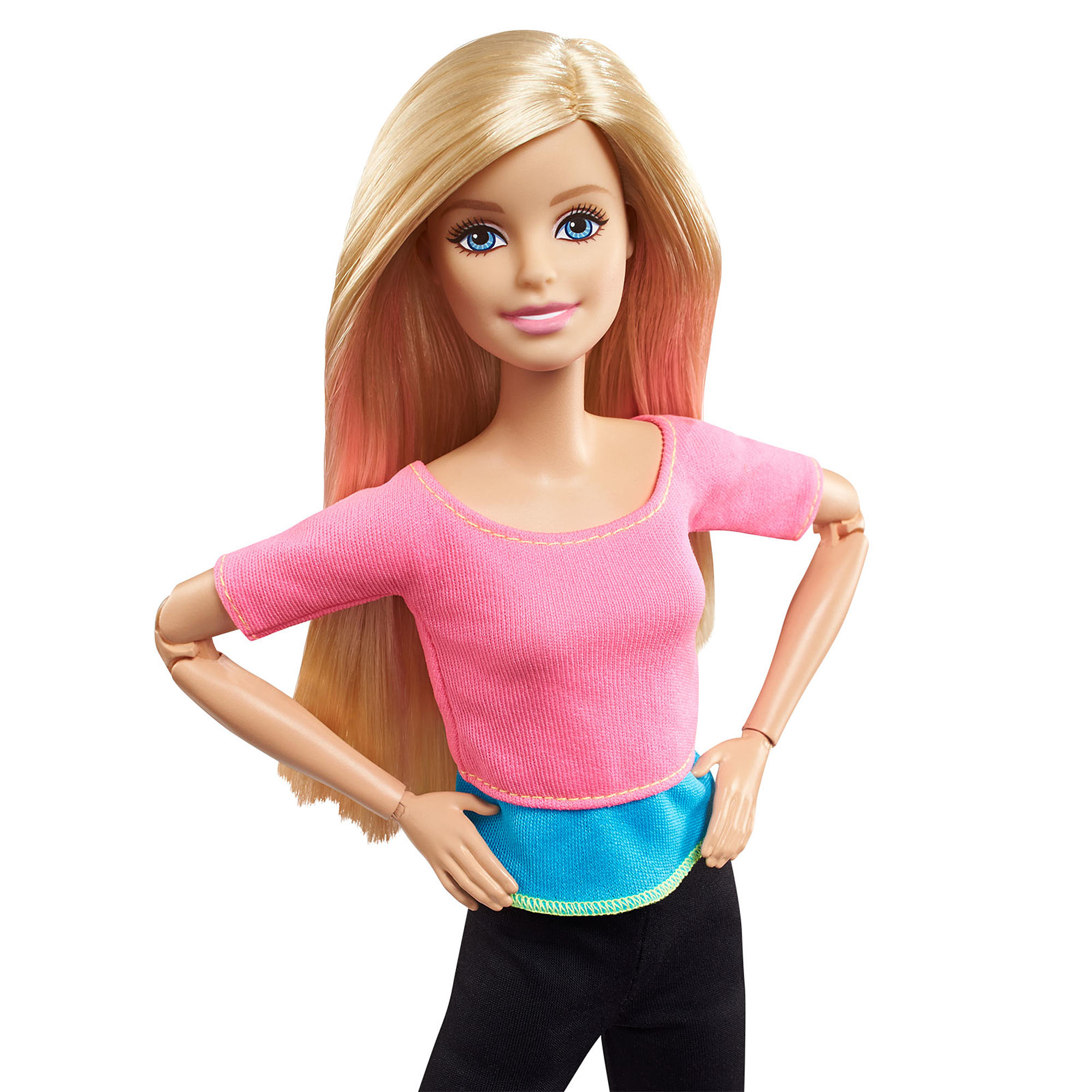 Кукла Барби - Безграничные движения - Блондинка в розовом топе (Mattel, DHL82-DHL81