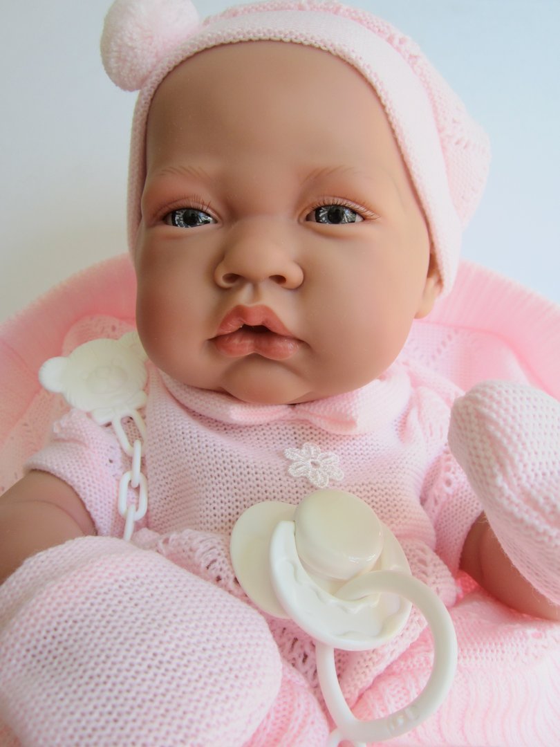 Кукла - младенец девочка Тони, в розовом, 42 см.  