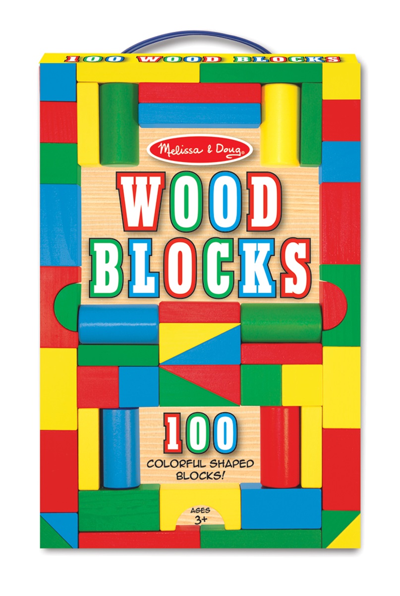 Набор цветных блоков, 100 деталей  