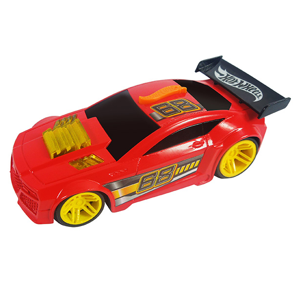 Машинка Hot Wheels со светом и звуком, красная, 13 см Машинка Hot Wheels со светом и звуком, красная, 13 смHot Wheels<br>Машинка Hot Wheels со светом и звуком, красная, 13 см<br>