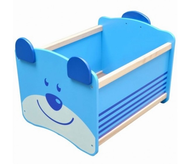 Ящик для хранения игрушек «Медведь», синий