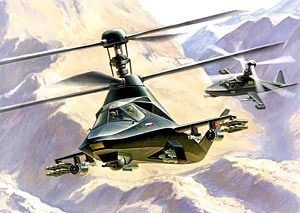 Набор подарочный. Модель для склеивания -Вертолет Ка-58 Черный призрак 