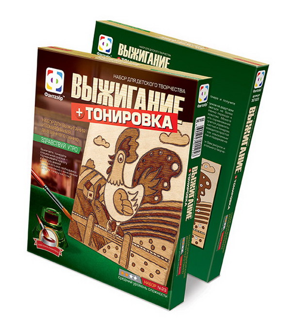 Набор для выжигания Символ года - Здравствуй утро Набор для выжигания Символ года - Здравствуй утроВыжигание по дереву<br>Набор для выжигания Символ года - Здравствуй утро<br>