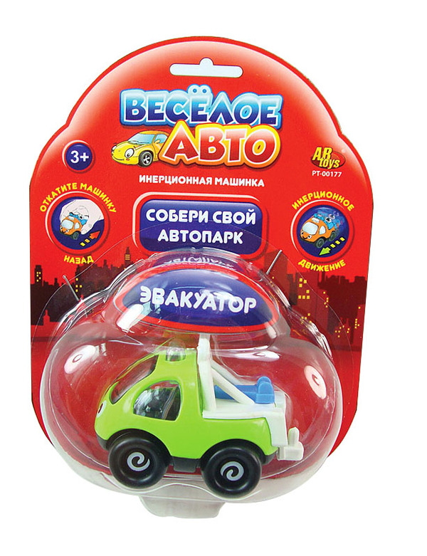 Инерционная машинка серии Весёлое авто - Эвакуатор Инерционная машинка серии Весёлое авто - ЭвакуаторМашинки для малышей<br>Инерционная машинка серии Весёлое авто - Эвакуатор<br>