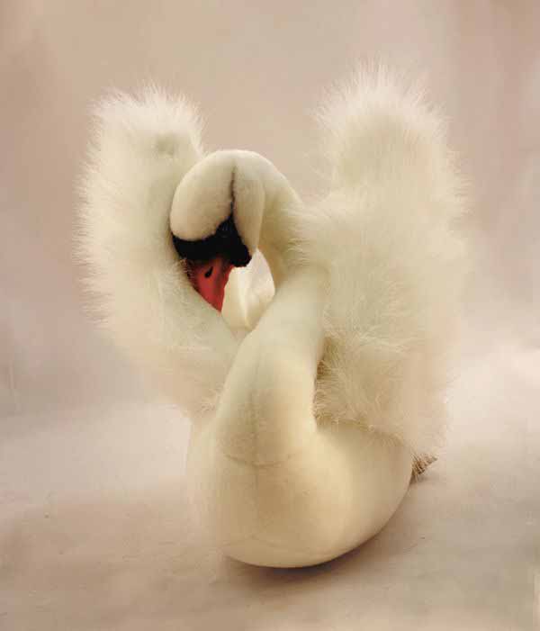 Мягкая игрушка – Белый лебедь, 32 см  