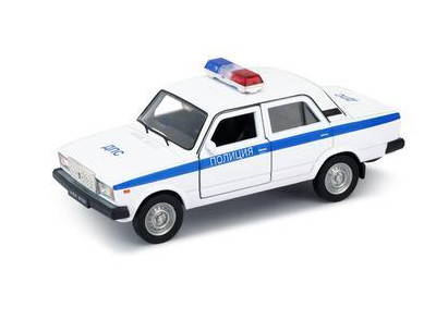 Игрушечная металлическая машина LADA 2107 «Полиция» масштаб 1:34-39 