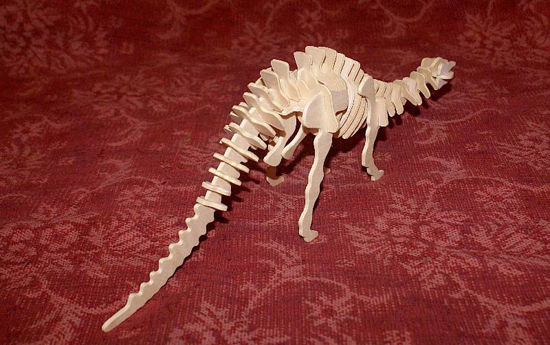 Модель деревянная сборная - Апатозавр, 2 пластины  