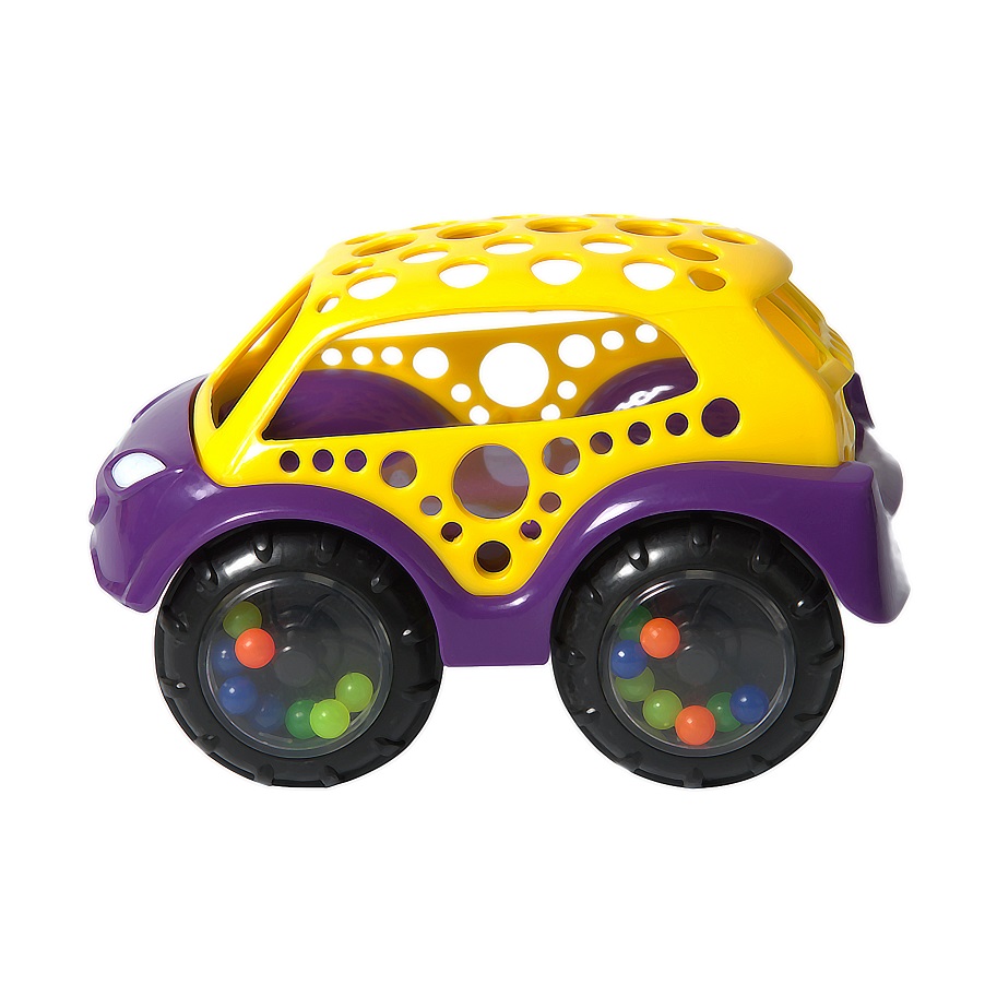 Машинка-неразбивайка желто-фиолетовая  
