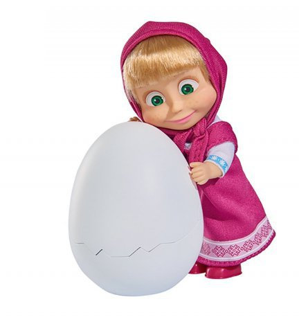 Кукла Маша с пингвиненком в яйце, 12 см  