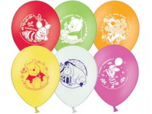 Набор шариков с рисунком Disney День Рождения Винни  