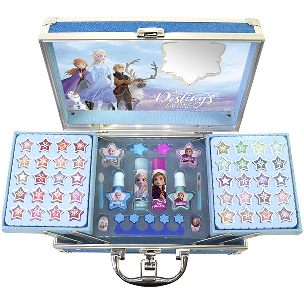 Игровой набор детской декоративной косметики Frozen для лица и ногтей в кейсе  