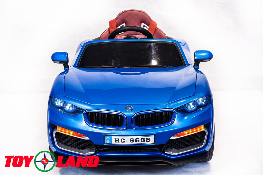 Электромобиль BMW синий  