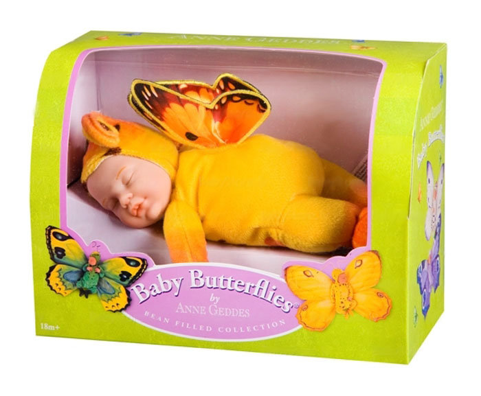 Кукла из серии «Детки-бабочки», желтые/оранжевые, 23 см  