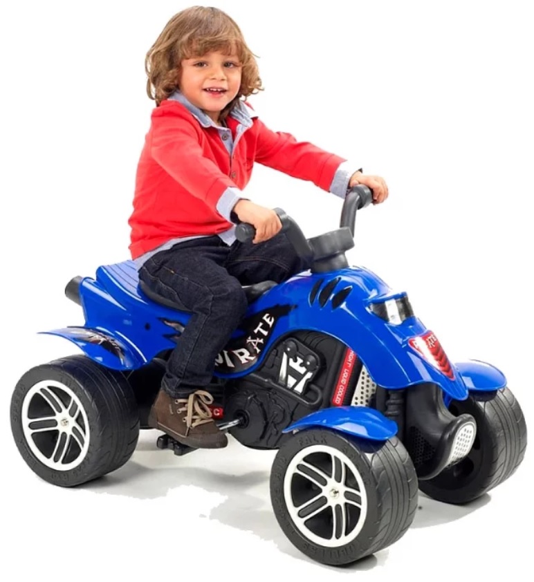 Педальная машина - Квадроцикл Pirate, синий, 84 см  