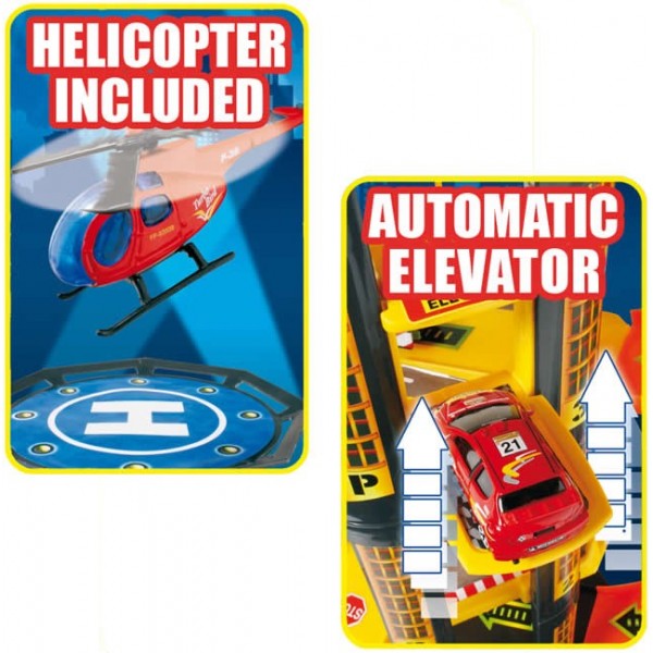 Игровой набор – Парковка с вертолетом, 5 уровней  