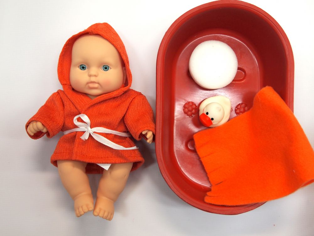 Кукла - Карапуз в ванночке, девочка, 20 см  