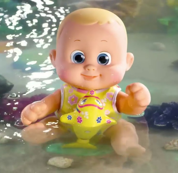 Кукла Баниэль из серии Bouncin' Babies 35 см., плавающая с дельфином  