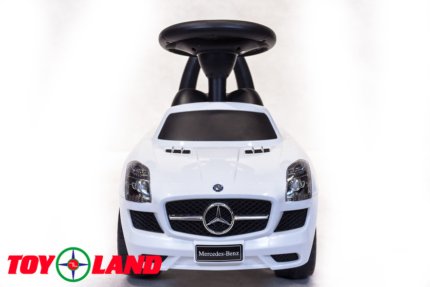 Машинка-каталка – Mercedes Benz SLS AMG, белый, звук  