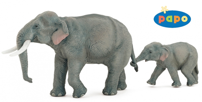 Фигурка - Азиатский слон, размер 17 х 7 х 10 см.  