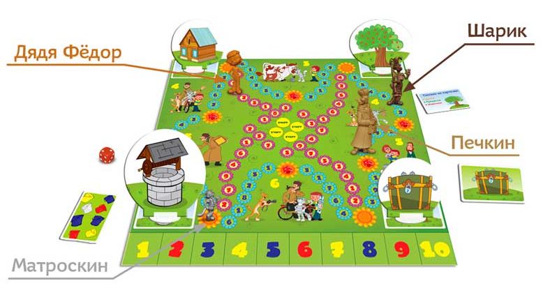 Игра настольная - Простоквашино. Счёт до 10