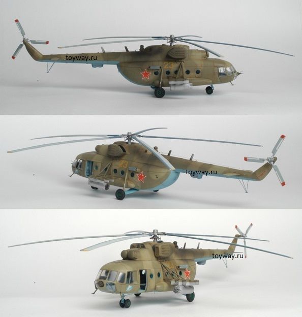 Набор подарочный. Модель для склеивания -Вертолет Ми-17  