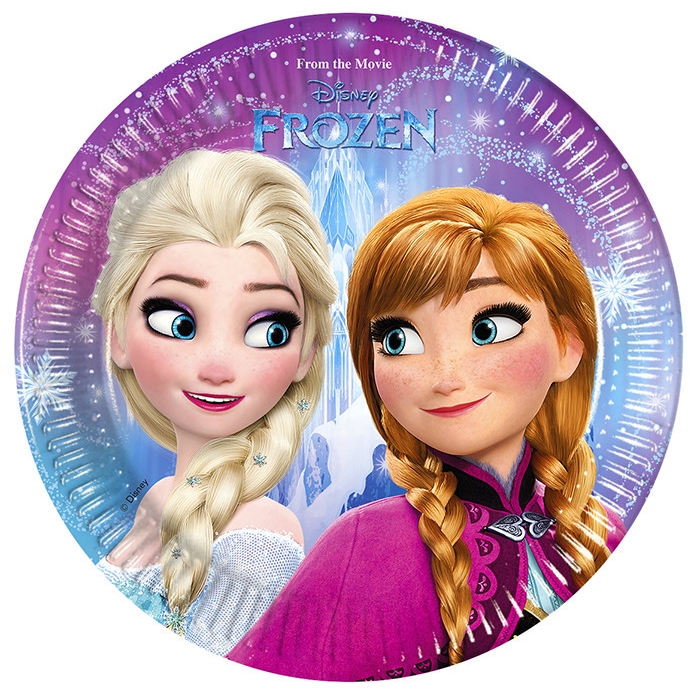 Набор тарелок Frozen - Северное сияние, 23см, 8 штук Набор тарелок Frozen - Северное сияние, 23см, 8 штукХолодное Сердце<br>Набор тарелок Frozen - Северное сияние, 23см, 8 штук<br>
