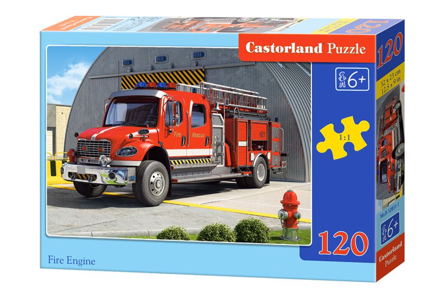 Пазлы Castorland – Пожарная машина, 120 midi элементов  