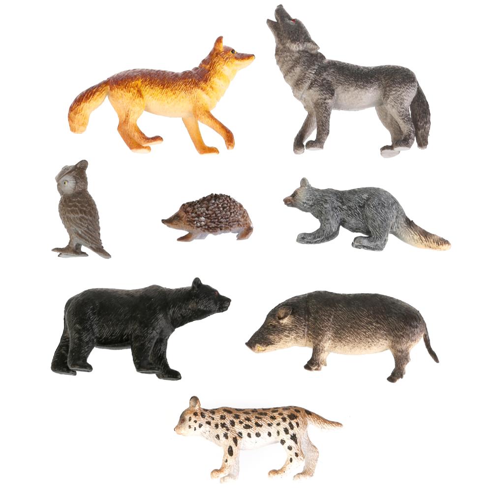 Набор из 8-и животных средней полосы, несколько видов  