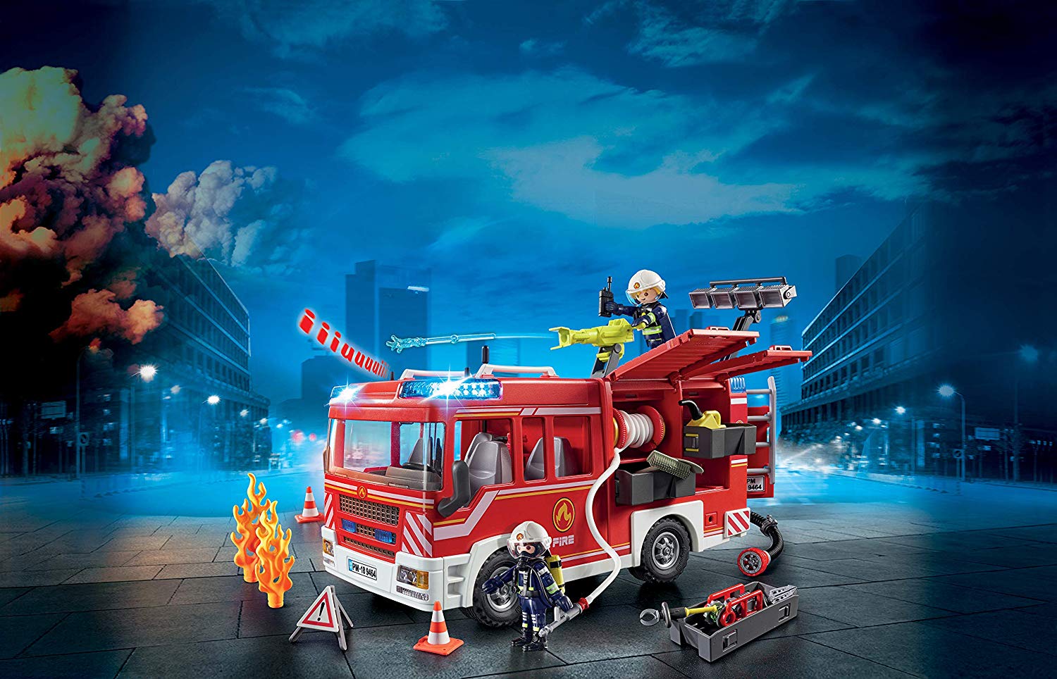 Конструктор Playmobil. Пожарная служба - Пожарная машина с водометом  