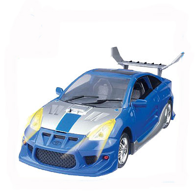 Робот-трансформер на батарейках Toyota Celica, свет, звук, 1:18