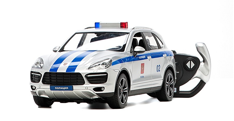 Радиоуправляемая полицейская машина Porsche Cayenne со световыми и звуковыми эффектами Радиоуправляемая полицейская машина Porsche Cayenne со световыми и звуковыми эффектамиМашины на р/у<br>Радиоуправляемая полицейская машина Porsche Cayenne со световыми и звуковыми эффектами<br>