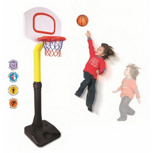 Баскетбольное кольцо с регулируемым по высоте щитом – Супер баскетбол  
