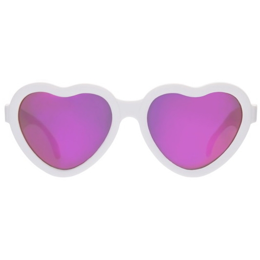 Солнцезащитные очки - Babiators Blue Series Polarized Hearts, Влюбляшка/The Sweetheart белые/розовые зеркальные линзы, Classic  