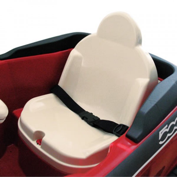 Красная машинка с электроприводом - FIAT 500  
