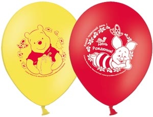 Набор шариков с рисунком Disney День Рождения Винни 