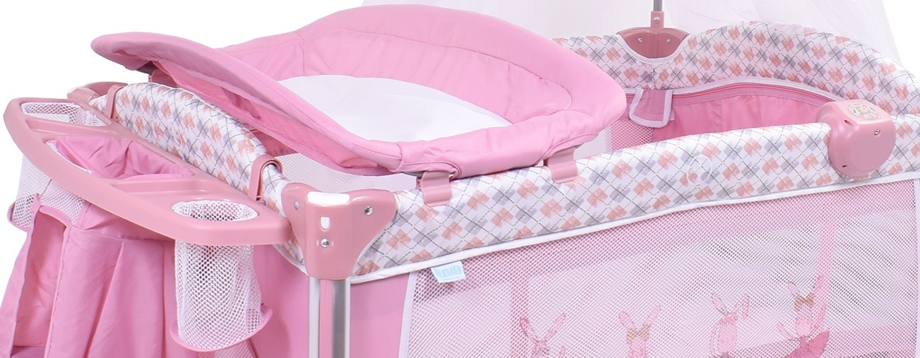 Детская кровать-манеж Nuovita Fortezza, цвет - Rosa / Розовый  
