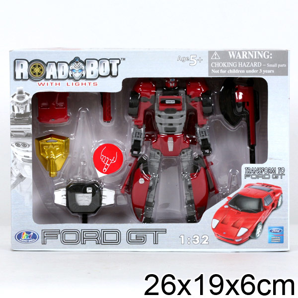 Робот-трансформер Ford Gt, свет, 1:32