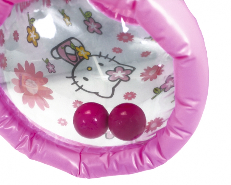 Надувной ролл Hello Kitty, с 2-я шариками внутри  