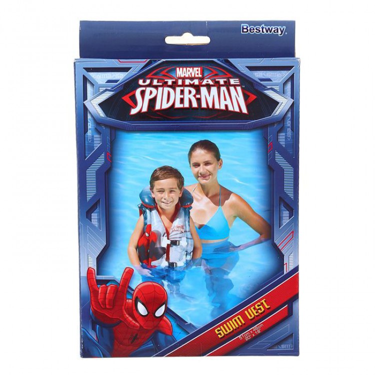 Жилет для плавания Spider-Man, 51 х 46 см  