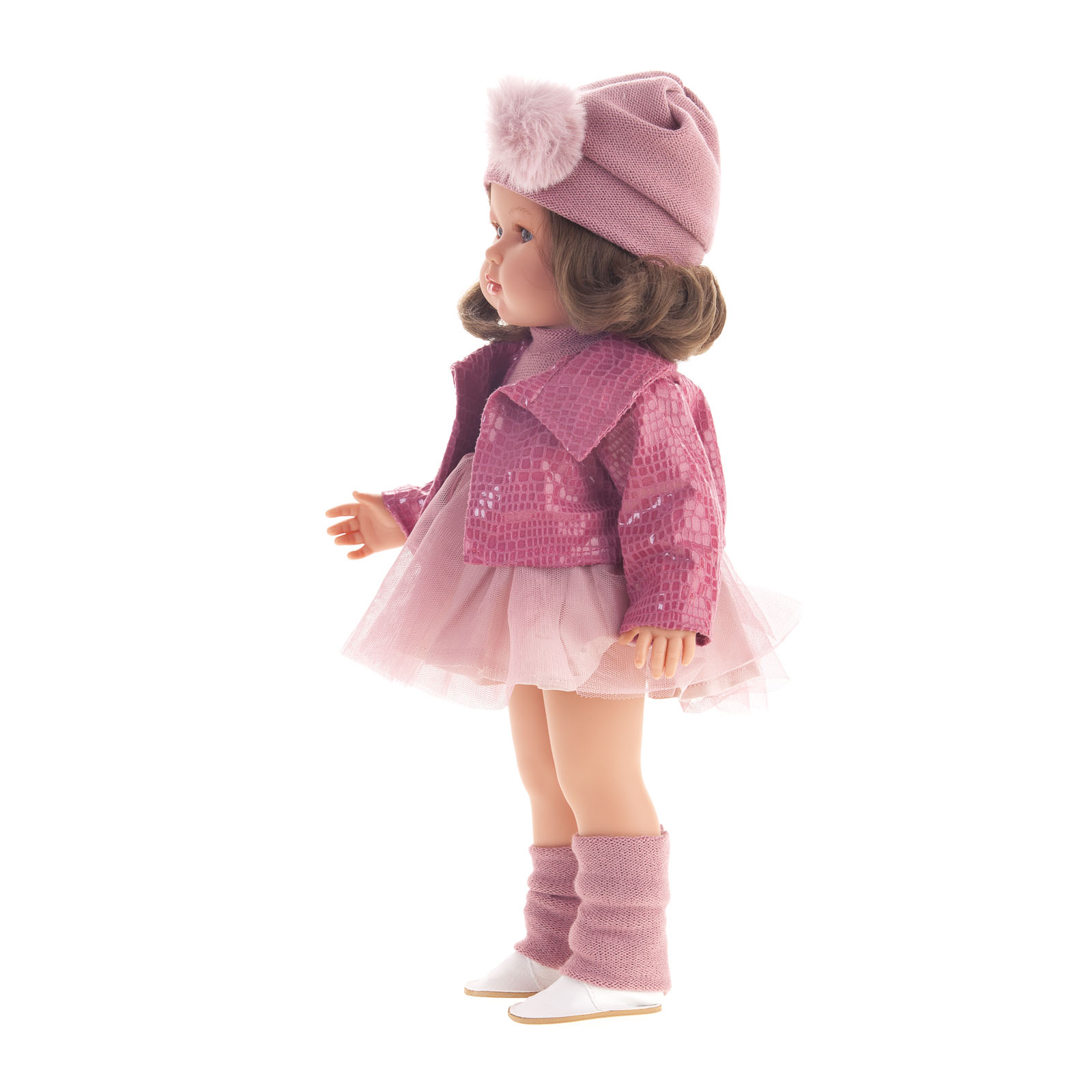 Кукла Дженни в розовом 45 см виниловая  