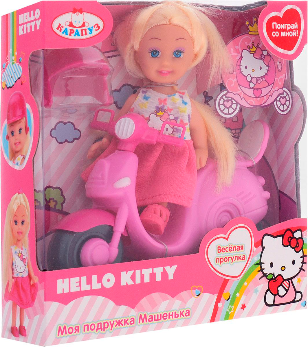Кукла Hello Kitty - Машенька на скутере, 12 см  